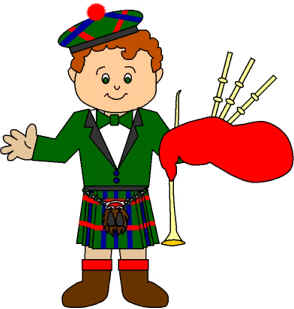 Clip Art Scottish Boy Clipart