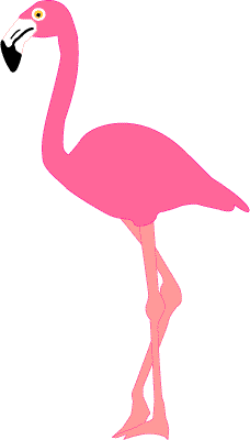 497 views Cartoon flamingo clip art