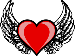 Heart Wing Logo clip art - vector clip art online, royalty free ...