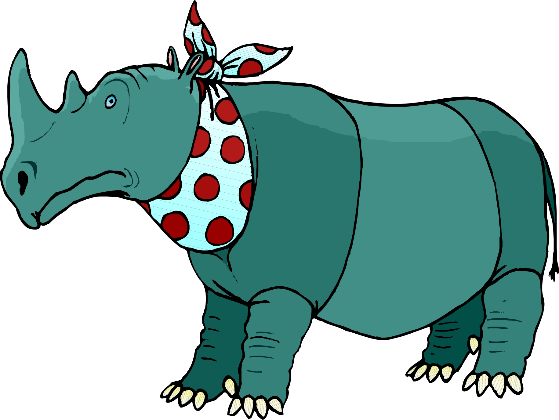 cartoon rhino clip art - photo #47
