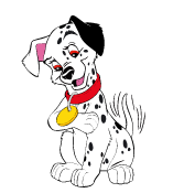 101 Dalmatians puppies vector clip art | Free vector clip art