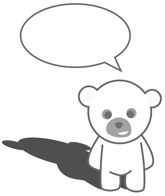 teddy bear in black colour
