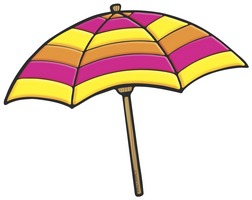 Yellow and Purple Beach Umbrella | Product Detail | Scholastic ...