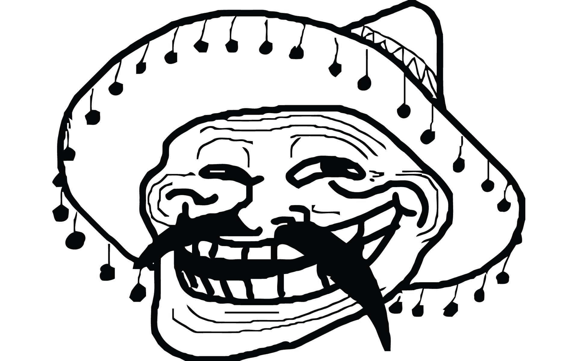 Mexicano Troll Face Wallpaper