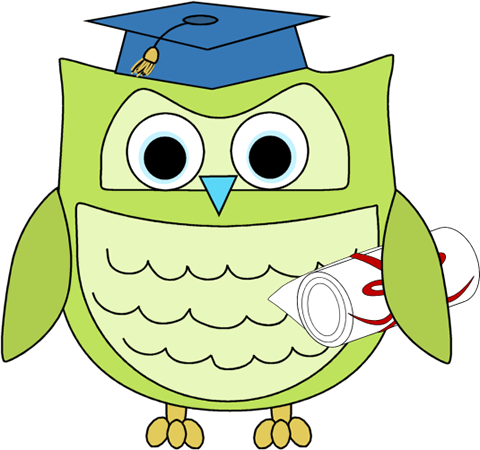Graduation Owl with Diploma Clip Art - Graduation Owl with Diploma ...