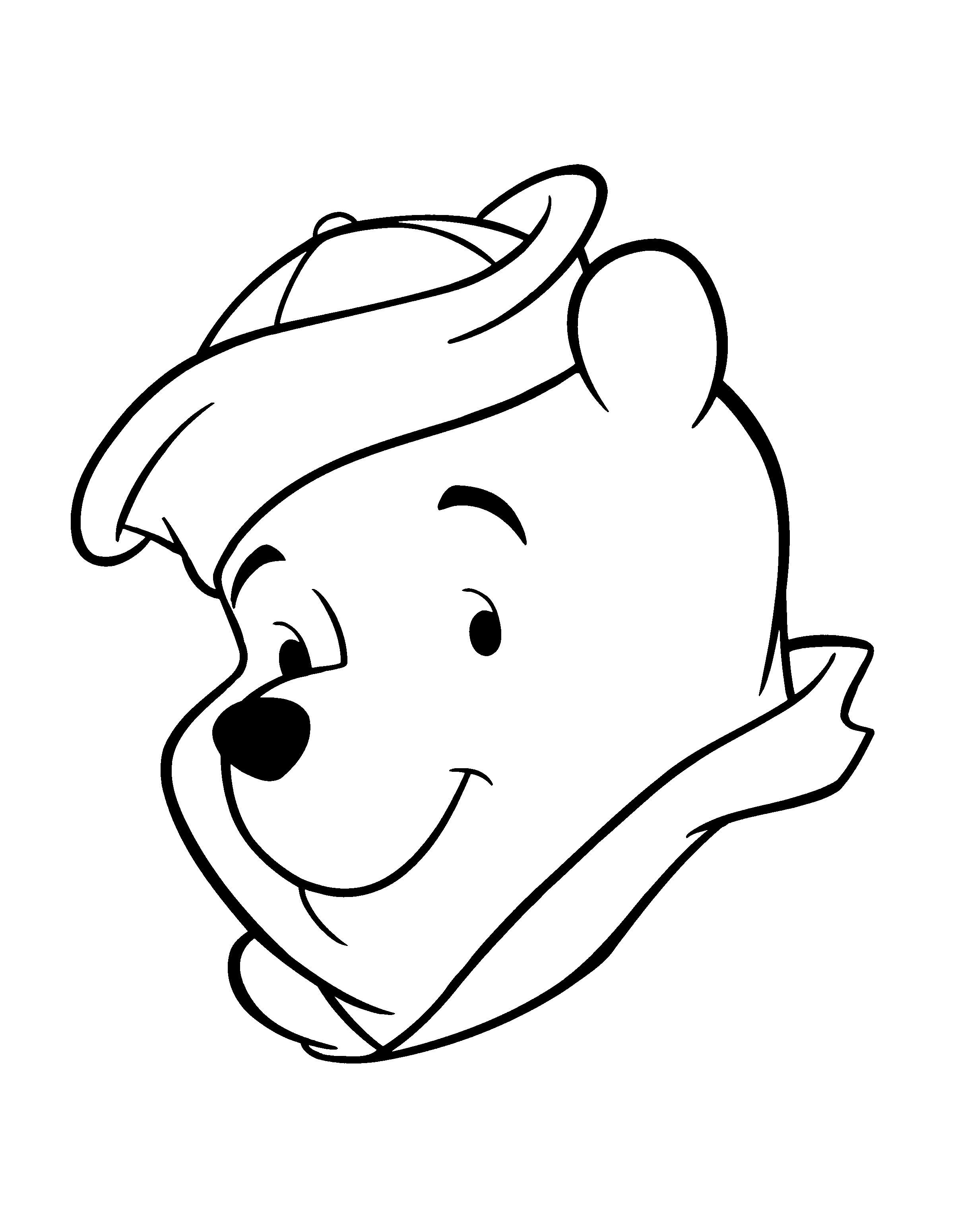 How To Draw Winnie The Pooh Face