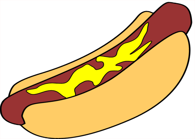 clipart hot dog free - photo #12