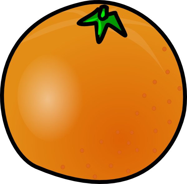 Orange Outline Fruit Clip art - Foods Drinks - Download vector ...