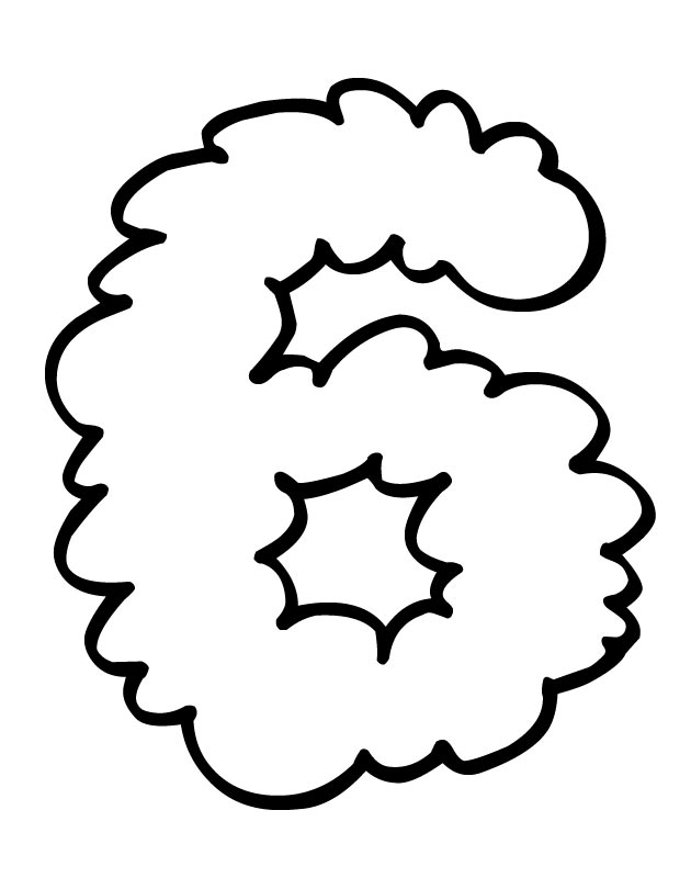 Numbers with Cloud Coloring Pages Free Printable Download ...