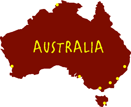 Australia Map For Kids - ClipArt Best