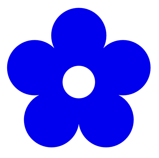 Retro Flower 1 Color Colour Blue 2 Peace xochi.info scallywag ...