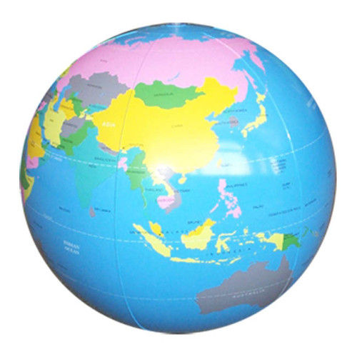 1,070 views Personalized Pvc Inflatable Globe Beach Balls With Earth Map For ...
