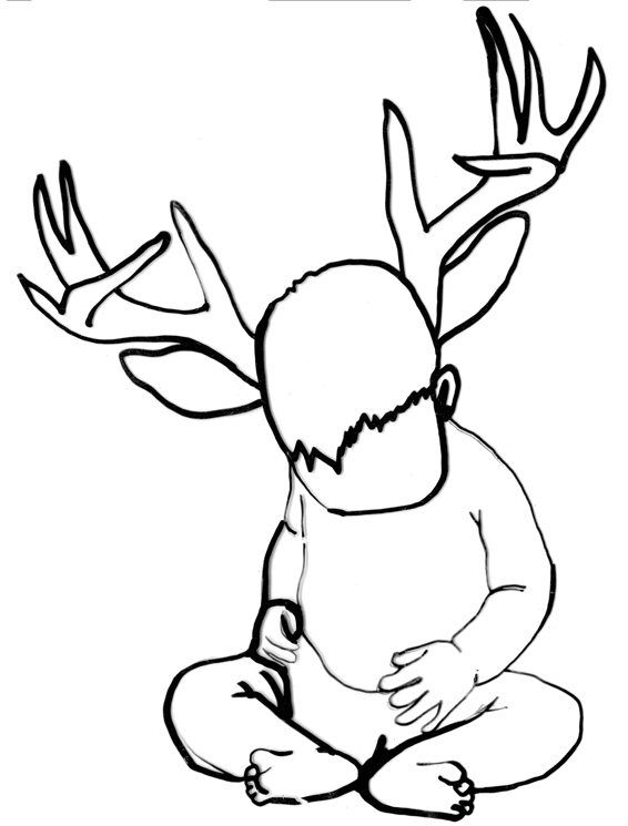 Line Drawing Deer : Deer line drawing clipart best