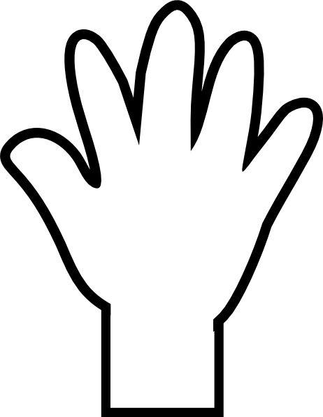 Hand Outline Template Printable - ClipArt Best