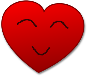 Smile Heart Clip Art - vector clip art online ...