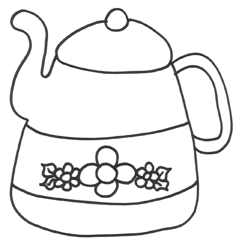 Coloring Pages - Teapot