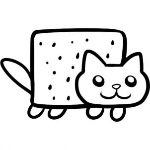 How to Draw Pop Tart Cat, Nyan Cat, Step by Step, Characters, Pop ...