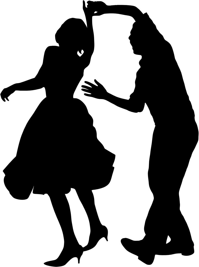 dance clip art silhouettes free - photo #49