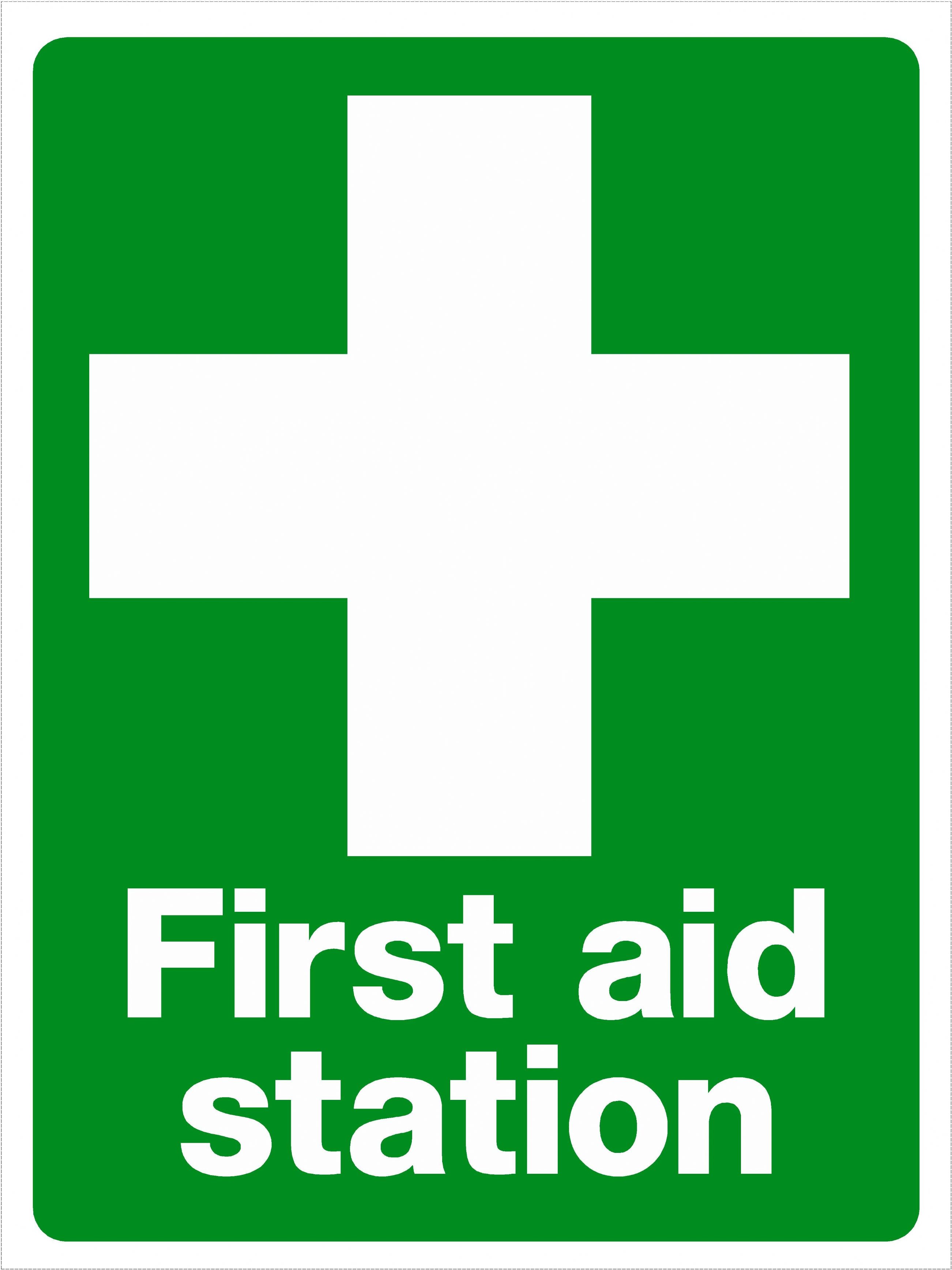 First Aid Station Safety Sign 150x200mm