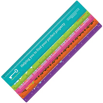 Plastic 30cm Ruler | Printed Business Gifts | Fast Lead Times