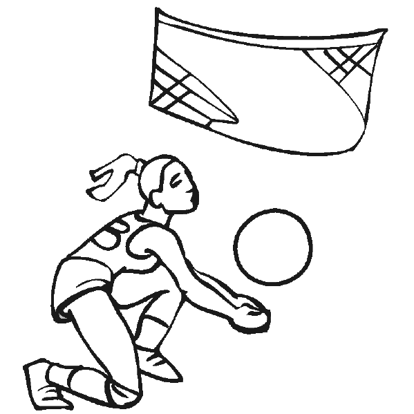 Olympics Coloring Pages: Women's volleyball coloring pages at the ...