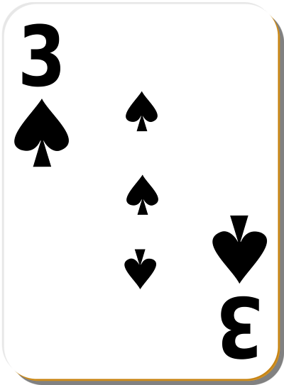 Free Stock Photos | Illustration Of A Three Of Spades Playing Card ...