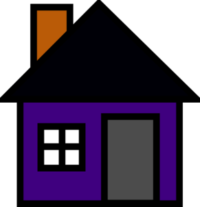 Purple House clip art - vector clip art online, royalty free ...