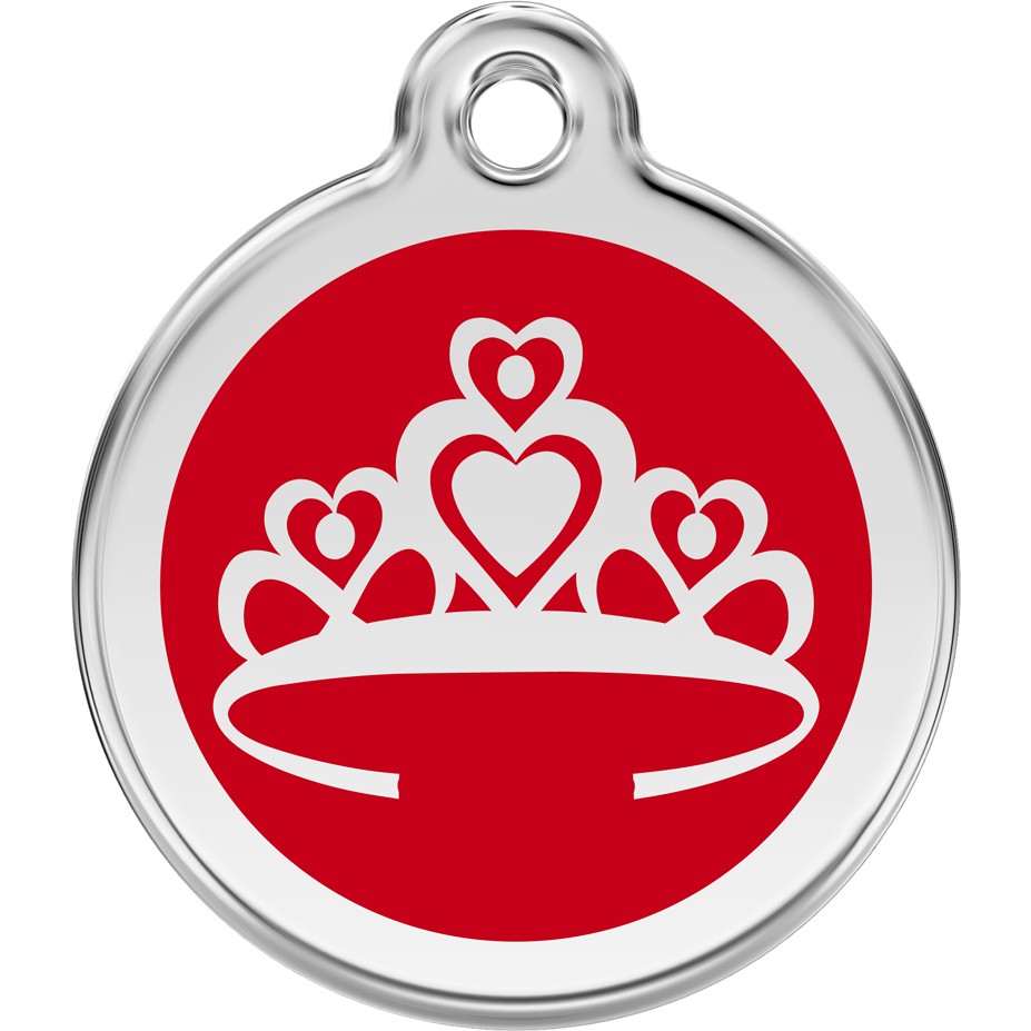 Personalized Pet Tag | Red Dingo | Princess Crown Dog ID Tag : Hip ...