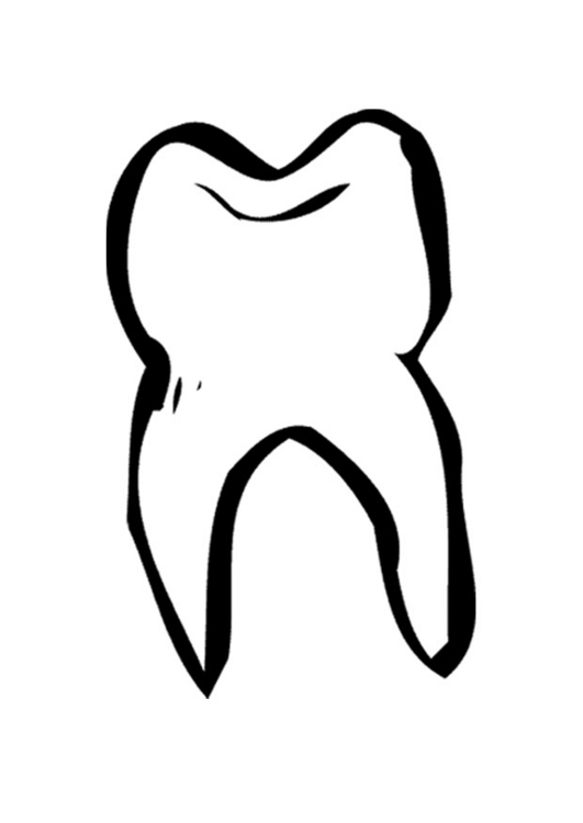 Coloring page tooth - img 9493.