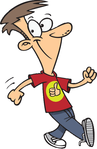 cartoon walkers clipart - photo #1