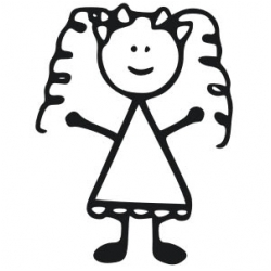 Cartoon Girl Stick Figure - ClipArt Best
