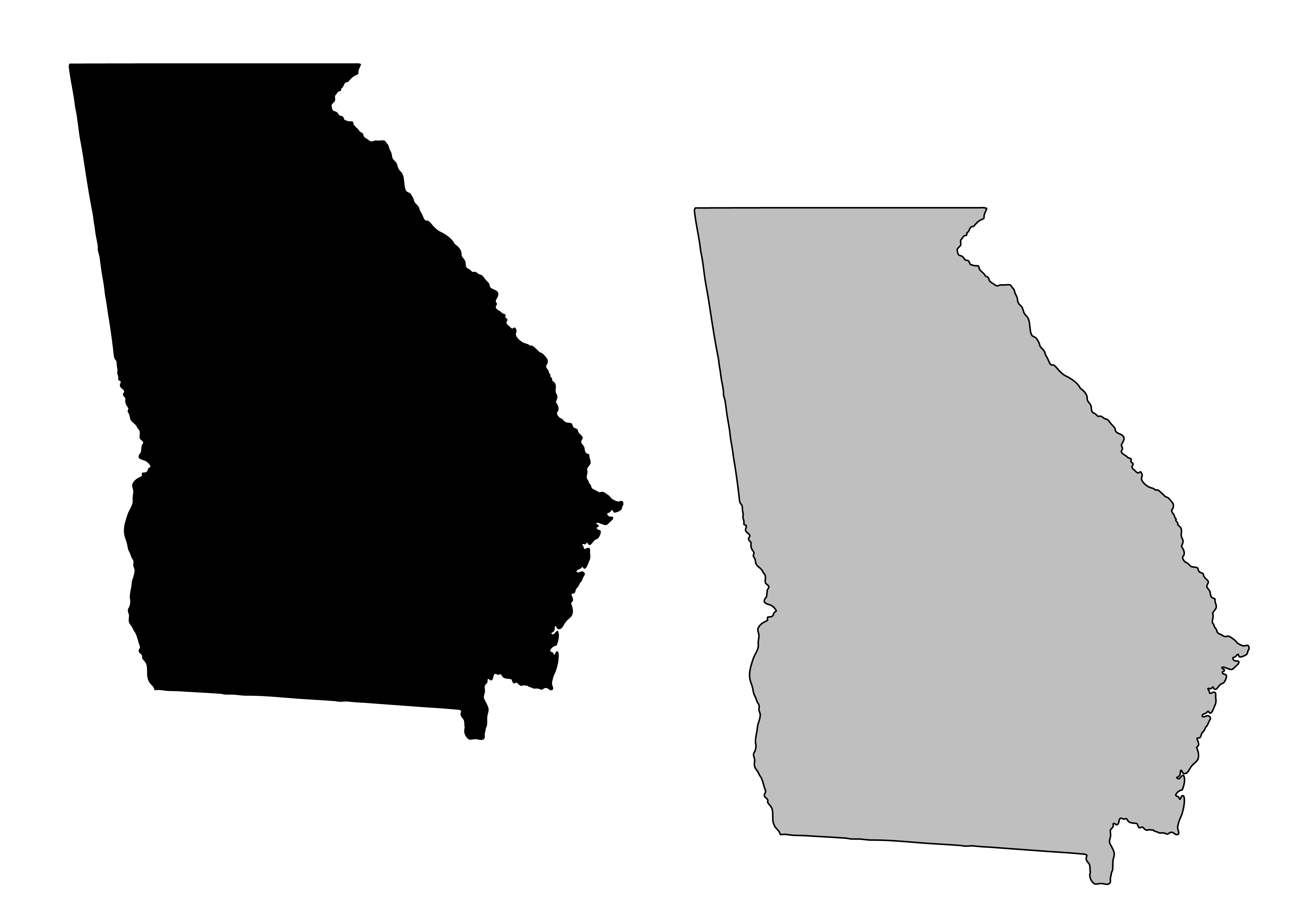 Georgia State Outline - Viewing Gallery