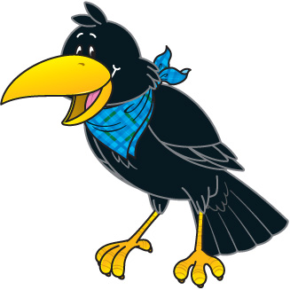 Crow Clip Art Black And White - Free Clipart Images