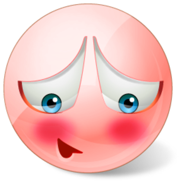 Blushing Smiley Face Clipart