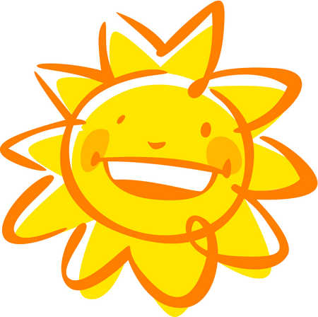 Cartoon smiling sun - Free Clipart Images