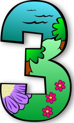 Creation Days Numbers clip art - Free Clipart Images
