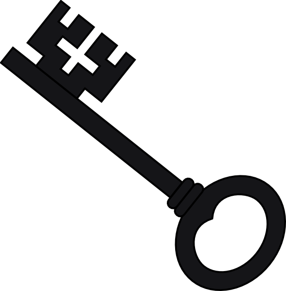 Skeleton key clip art