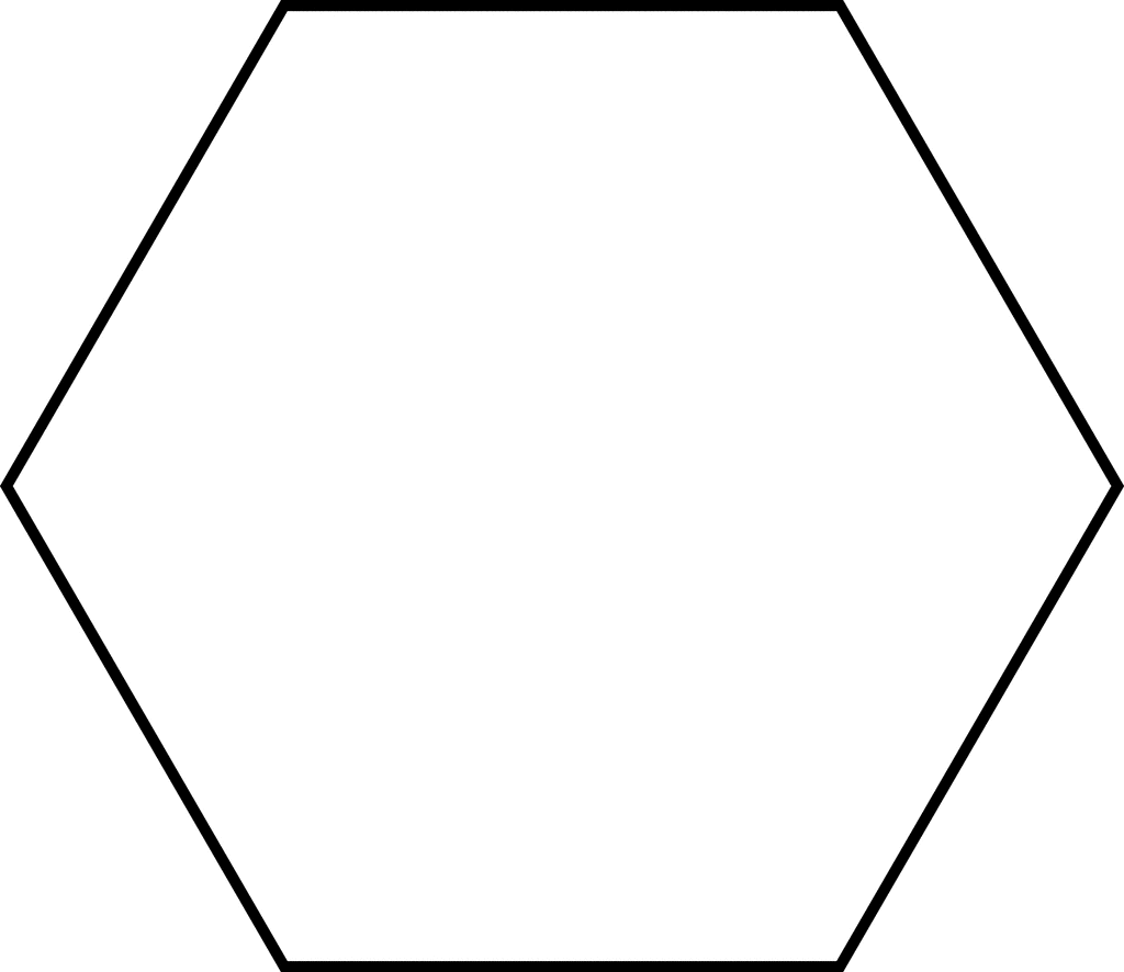 Hexagon clip art free