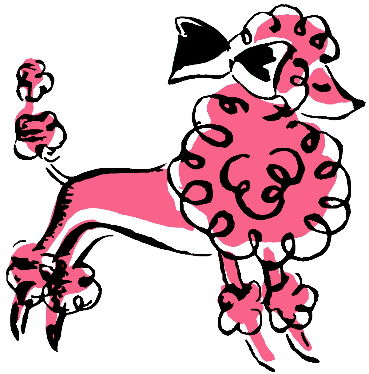 525 views Free clipart french poodle girl