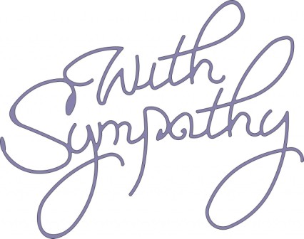 With Sympathy B212 Die - Free Clipart Images