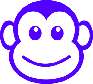 Monkey Face Clip Art Black And White - Free ...