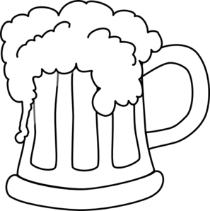 Beer Mug Outlined Clip Art Vector Clip Art Online Royalty Free ...