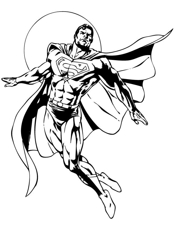 superman clipart black and white - photo #13