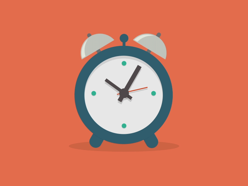 I made an animated alarm clock icon, critique greatly appreciated ...