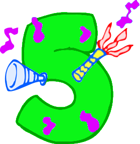 Number 5 clipart images green