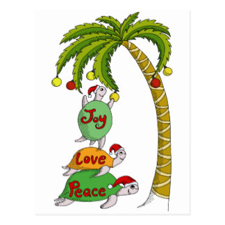 Christmas Palm Tree Postcards | Zazzle