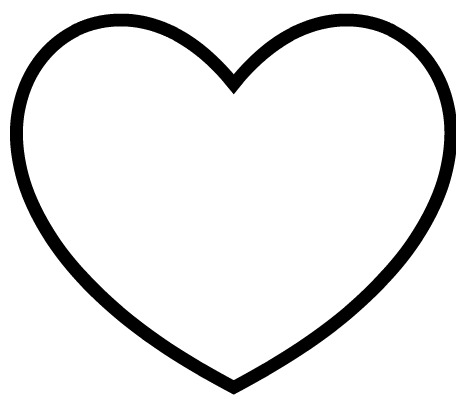 Best Photos of Heart Outline Printable Template - Heart Shape ...