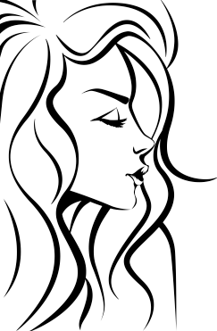Woman Face Outline - ClipArt Best