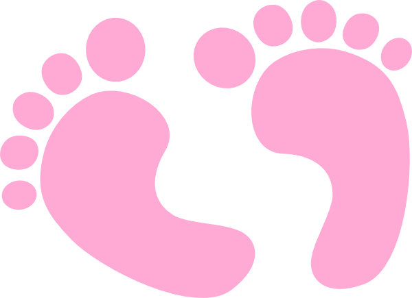 Foot print baby clipart