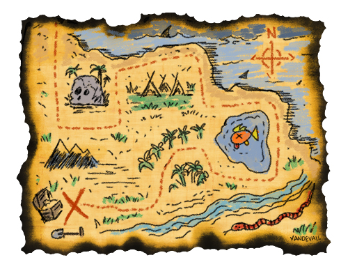 Map clipart for kids